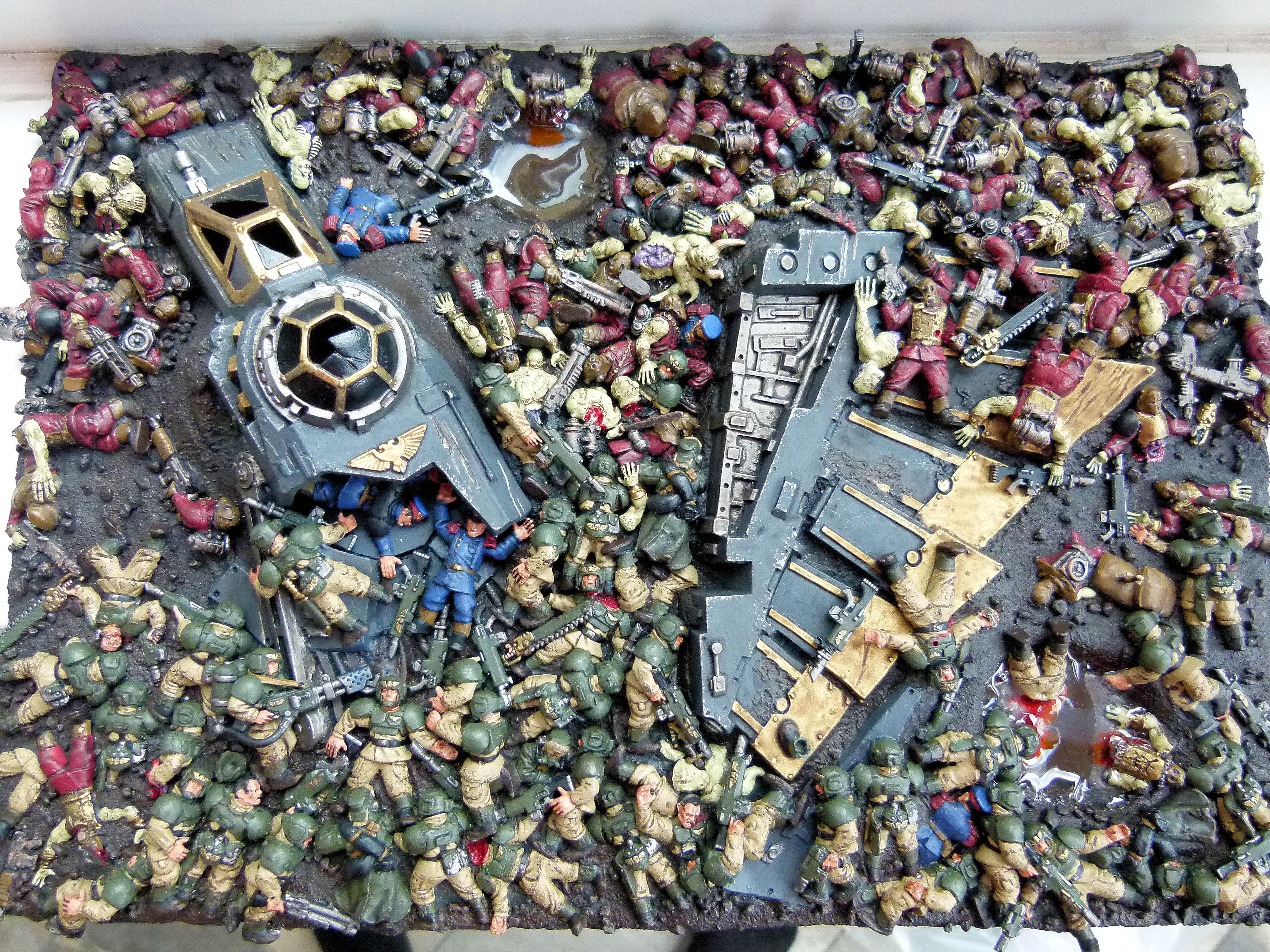 Chaos Diarama Imperial Guard Chaos Vs Imperial Guard Diorama